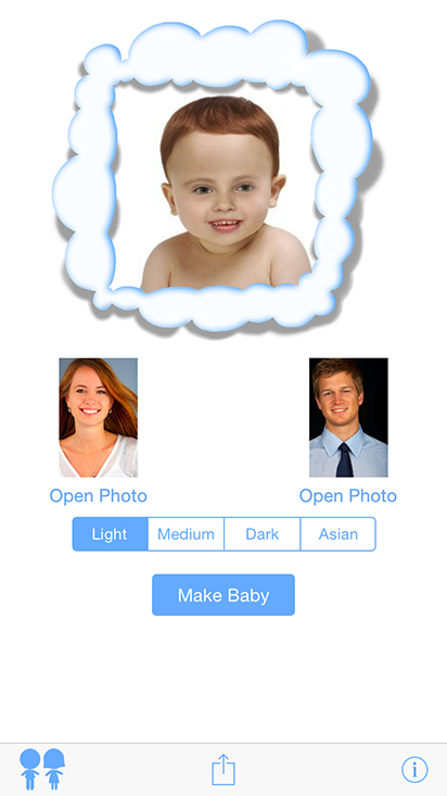 BabyMaker - Funny Baby Face out of Parents' Pictures